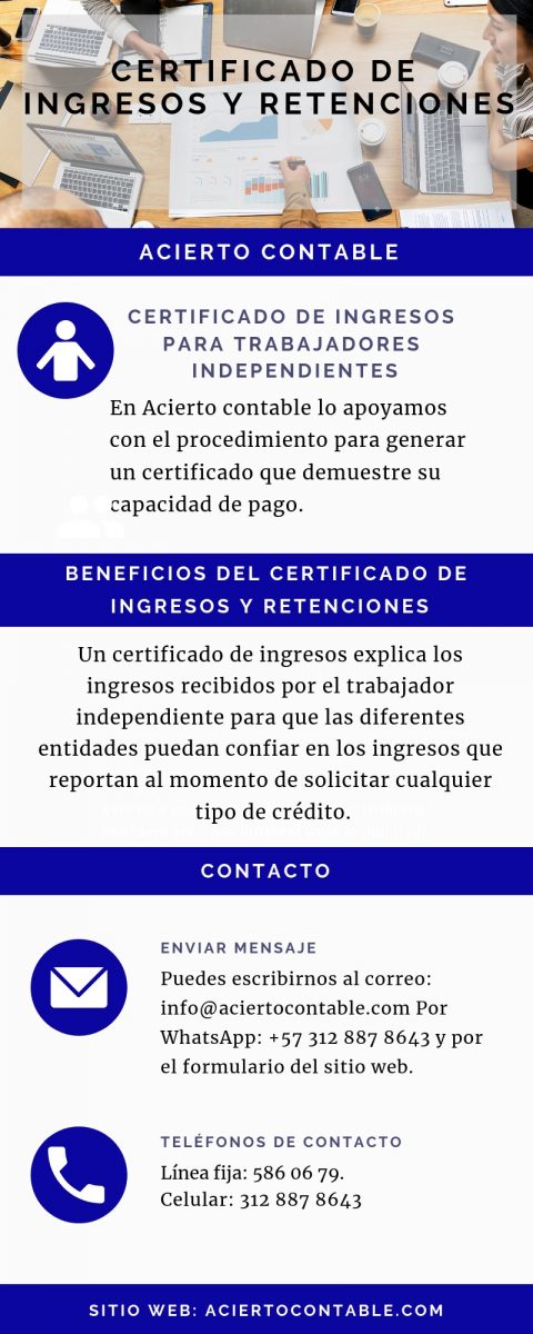 certificado de ingresos trabajadores independientes