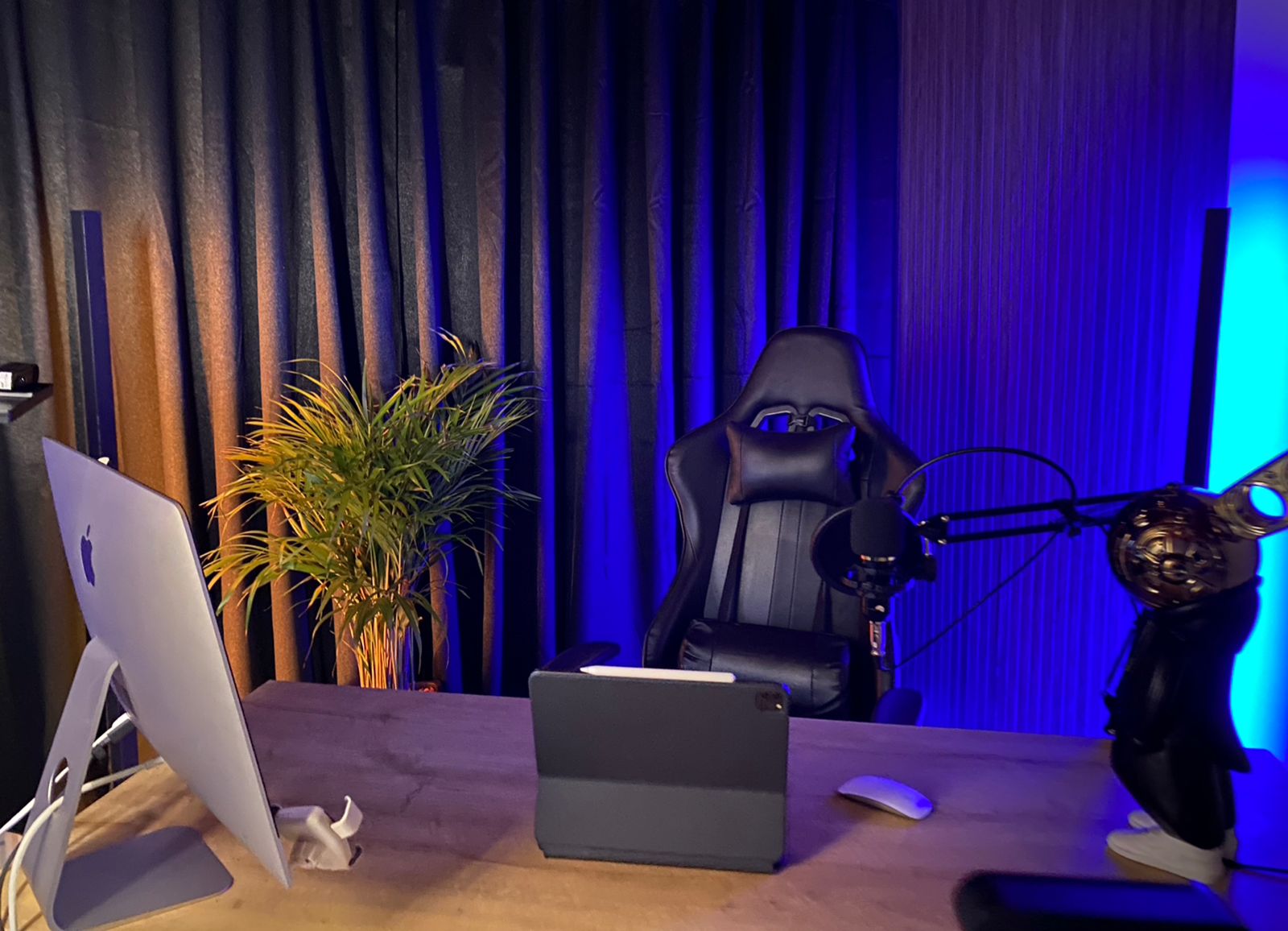 Set de grabación listo para crear contenido premium